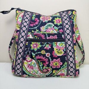 VERA BRADLEY Quilted Crossbody Bag Petal Paisley Hipster Retired